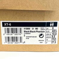 Salomon XT-6 GTX Herren Sneaker, Größe 43 1/2, wasserdicht, Farbe Nordatlantik/Schwarz/Silber