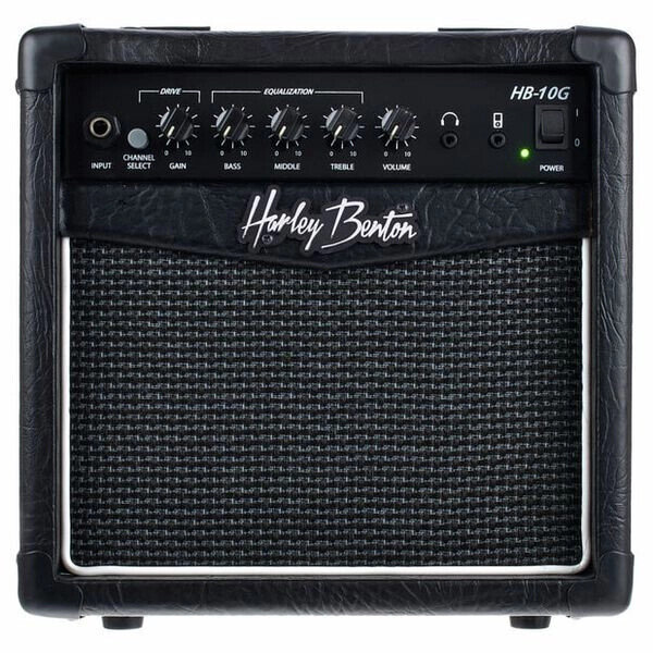 Harley Benton HB-10G Gitarrenverstärker, 10W, 6,5" Speaker, Kopfhöreranschluss, AUX-In, Kompakt-Combo