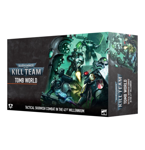 Warhammer 40,000 Kill Team Tomb World, Tabletop Game Set, Skirmish Action, Necron Theme, Miniatures, Terrain, English Edition