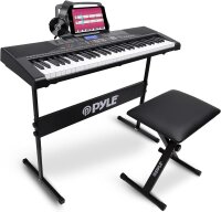 Pyle Keyboard Piano 61 Keys, Electric Piano Set for...