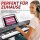 Pyle Keyboard Piano 61 Keys, Electric Piano Set for Beginners, incl. Stand, Stool, Headphones, Music Rest, LCD, Portable