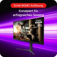LG Ultragear 32GS75QX-B Gaming-Monitor 32", WQHD, IPS, 180Hz, AMD FreeSync, DisplayHDR 400, Grau