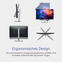 Dell P2725H Monitor 27", Full HD, 100Hz, IPS, 5ms, 99% sRGB, USB-C, DP, HDMI, VGA, 4x USB, 3 Jahre Garantie, Schwarz