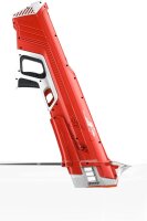 SpyraThree Wasserpistole, elektrisch, 3 Modi, automatische Befüllung, LED-Anzeige, 15m Reichweite, für Kinder & Erwachsene, rot