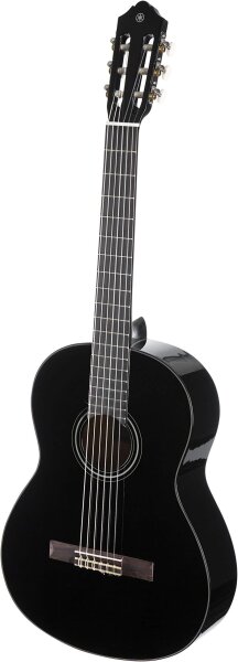 Yamaha C40BLII 4/4 acoustic guitar, black, entry-level model, elegant design, wooden body, classic sound