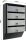 Rottner Depot 4 mailbox system, steel, silver/black, 4 compartments, nameplate holder, cylinder lock, 2 keys per compartment, 600x385x140 mm, incl. mounting material