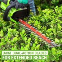 Greenworks GD24HT61 Akku-Heckenschere, 24V, 61cm Doppelklinge, schnittstark bis 25,4mm, 3200 spm, ohne Akku/Ladegerät, 3 Jahre Garantie