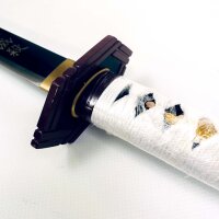 Demon Slayer Giyu Tomioka Katana, Anime Schwert, detailgetreue Replik, 104 cm, Metallklinge, Cosplay & Deko