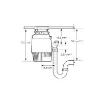 FRASA ISE Evolution Plus 750 SR, Abfallentsorgungsgerät, leiser Betrieb, hohe Mahlleistung, Edelstahlmahlwerk, einfache Montage