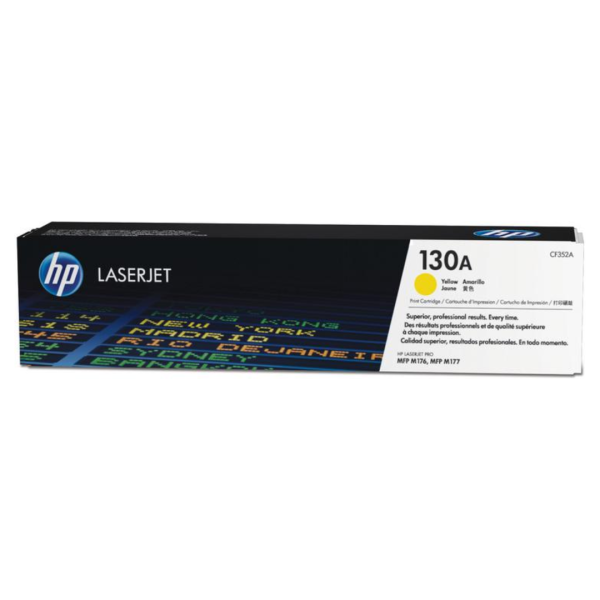 HP 130A Yellow Toner, compatible with LaserJet MFP M176/M177, Original, high print quality