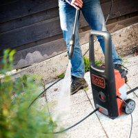 BLACK+DECKER BXPW1400PE High-pressure cleaner, 1400W, incl. surface cleaner, 8-piece accessory set, compact, versatile