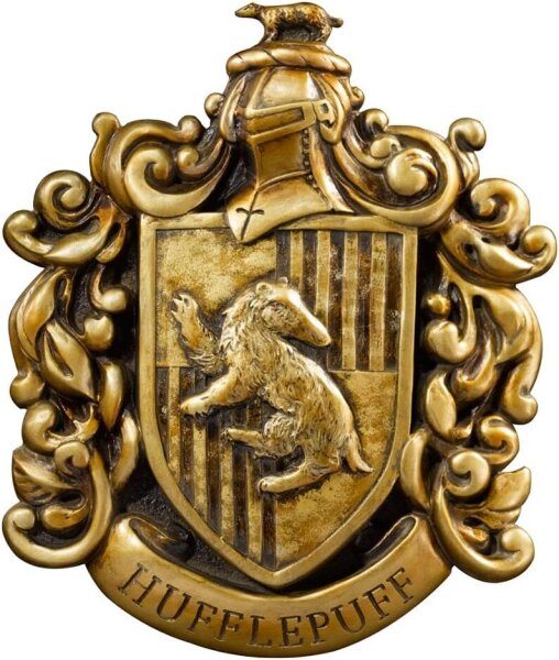 Harry Potter Hufflepuff Crest Wall Mural, Noble Collection, Decorative Wall Decor, Detailed, Officially Licensed
