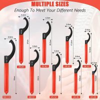 MALLOOM 9-piece wheel nut wrench set, universal, made of...