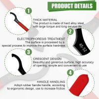 MALLOOM 9-tlg. Radmutternschlüssel-Set, Universal, aus Kohlenstoffstahl, für Gewindefahrwerk- und Stoßdämpfereinstellung