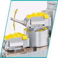 Battleship Gneisenau Bausatz, 2417 Teile, 1:300, WWII Modell, detailreich, Sammlerstück