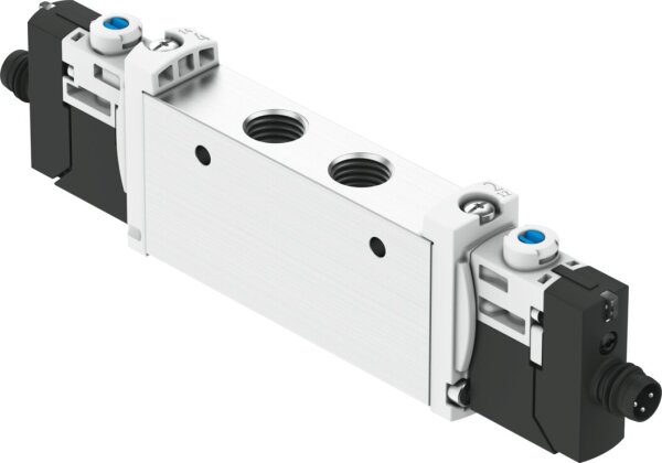 FESTO solenoid valve VUVG-L14-P53C-T-G18-1R8L, model 574231, 24 VDC, compact, 5/3-way, electrically actuated