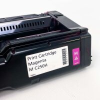 Ricoh Toner M C250H 408342, Magenta, for approx. 6300 pages, slight toner dust traces, compatible with Ricoh printers