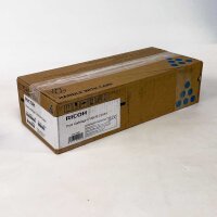 Ricoh Toner M C250H 408341, Cyan, for approx. 6300 pages, slight toner dust traces, printer accessory