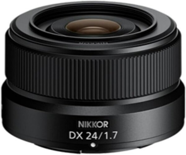 Nikon NIKKOR Z DX 24mm f/1.7 prime lens, fast aperture, including lens hood HN-42