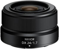 Nikon NIKKOR Z DX 24mm f/1.7 prime lens, fast aperture, including lens hood HN-42
