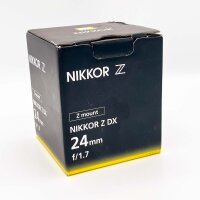 Nikon NIKKOR Z DX 24mm f/1.7 prime lens, fast aperture, including lens hood HN-42