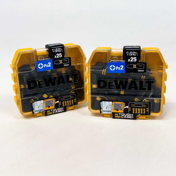 DeWalt DT70556T Bit Set, 50-piece, FLEXTORQ, robust case, T-bar holder, durable screwdriver bits