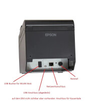 Epson TM-T20III C31CH51012, Thermal receipt printer, USB, 250 mm/s, Black