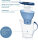 BRITA Marella Wasserfilterkanne, 3 Filter, Blau/Transparent, 2,4L, Kalkreduzierung, spülmaschinengeeignet