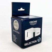 Grohe Selection holder, model 41027DC0, for glass or soap dispensers, stainless steel look, wall-mountable