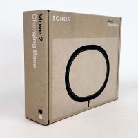 Sonos Move 2 kabellose Ladestation, schwarz, passgenaues Ladegerät, magnetische Dockingfunktion, Originalzubehör