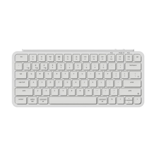 Keychron B1 Pro Wireless Keyboard, ISO Italian, Ivory White, Bluetooth, Hot-Swap, RGB Backlighting