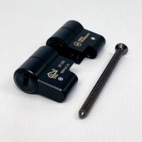 Minos Schließzylinder MS-MN-3232-5ZW-NB, 32/32 mm, 5 Schlüssel, schwarz, Sicherheitszylinder