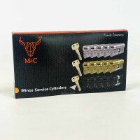 Minos Schließzylinder MS-MN-3232-5ZW-NB, 32/32 mm, 5 Schlüssel, schwarz, Sicherheitszylinder