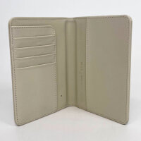 Satechi ST-VPCW Schutzhülle für Apple „Find My Passport“, 4 Kartenfächer, kabelloses Laden, RFID-Schutz, PU, beige