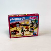 PLAYMOBIL Dollhouse 70207 Living Room, with light effect, detailed dollhouse accessories, ages 4+