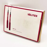 Velites Fire 2.0 Springseil, rot/schwarz, verstellbar, Aluminiumgriffe, Kugellager, für Fitness und Cross-Training