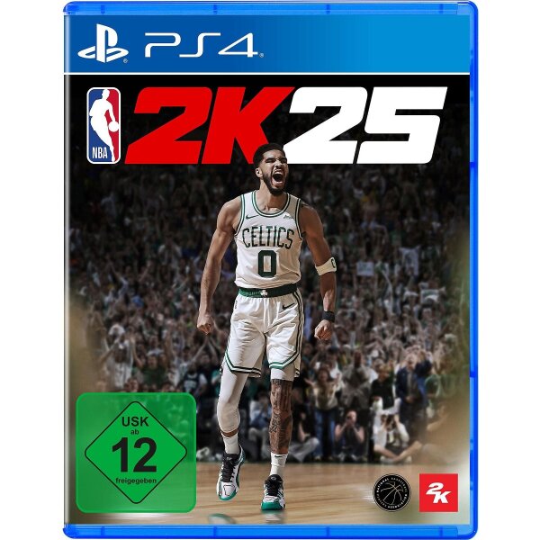 Playstation NBA 2K25 PS4 game, basketball simulation, ages 12+, German/English, single & multiplayer