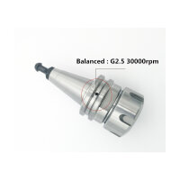 Collet chuck IS030-ER32-50L, precision G2.5, 30000 rpm, with ER32 nut, tool holder
