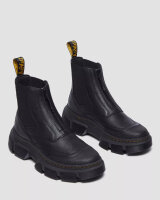 Dr. Martens Dmxl Zip Chelsea Boots, size 45, black leather, side zip, robust sole