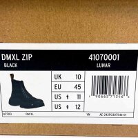Dr. Martens Dmxl Zip Chelsea Boots, size 45, black leather, side zip, robust sole