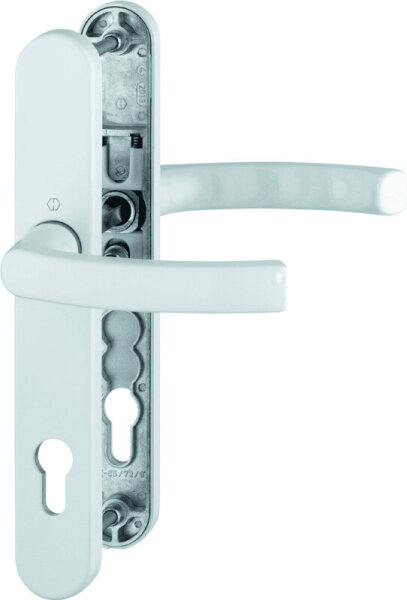 HOPPE lever handle set Liège 1540/3357N, door fitting, 67-72 mm, white, durable, modern design