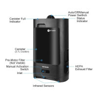 Stylance Automatic Vacuum Cleaner, 1400W, Infrared Sensor, Hair Collection Container, 220-240V, 50/60Hz