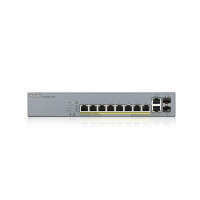 ZYXEL GS1350-12HP, 12-Port Netzwerk Switch, PoE+, 2 SFP...