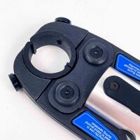 MEZ battery-powered crimping machine MEZ 1525-50, used, including 2 batteries, charging station, 6 attachments, original packaging damaged