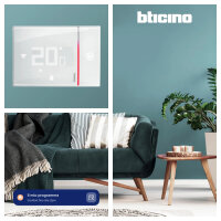 Bticino SXW8002W Smarther2 WiFi Thermostat, Wall Mounted,...