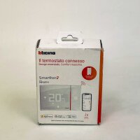 Bticino SXW8002W Smarther2 WLAN-Thermostat, Wandmontage, Smart Home, Sprachsteuerung, Weiß