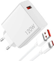 Xiaomi 120W Hyper Charger Combo weiß, Modell MDY-14-EE, Schnellladegerät, USB-C, max. 120W Ausgangsleistung