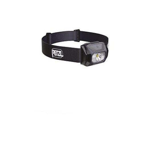 PETZL Tikkina E060AB00 Headlamp, LED, black, 300 lumens, 3 light modes, compact, for outdoor activities