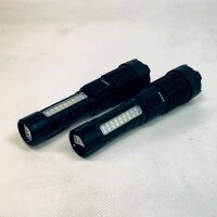 LED-Taschenlampe Y2-fl0010-2pc, Outdoor, 2er Set, wiederaufladbar per USB, 10Kwh/1000h, für Außenbeleuchtung