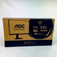 AOC Q27G4XD Gaming Monitor 27", WQHD, 180Hz, Fast IPS, 0.5ms, Adaptive Sync, HDR400, G-Sync, höhenverstellbar, HDMI/DP, Schwarz